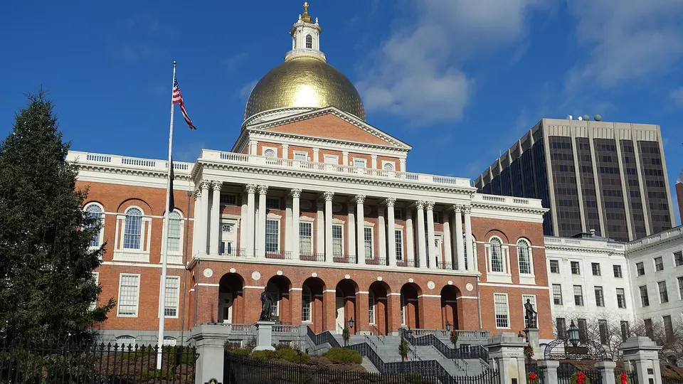 The Massachusetts State House in Boston